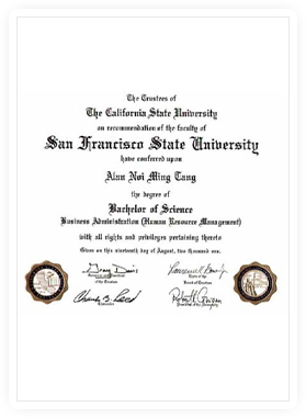 美国大学学位证书